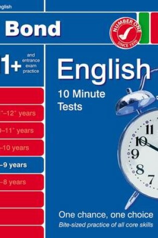 Cover of Bond 10 Minute Tests English 8-9 Years