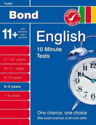 Book cover for Bond 10 Minute Tests English 8-9 Years