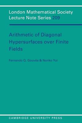 Book cover for Arithmetic of Diagonal Hypersurfaces Over Finite Fields