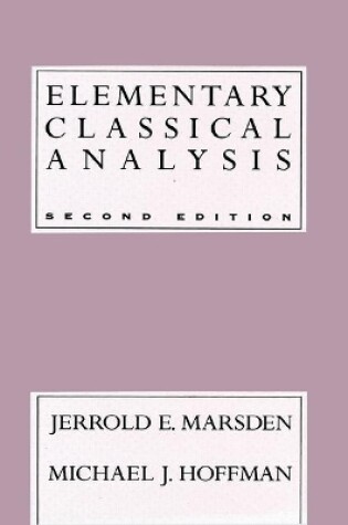 Cover of Elementary Classical Analysis