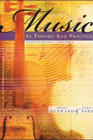 Cover of Music in Theory and Practice, Volume 2 with Audio CD