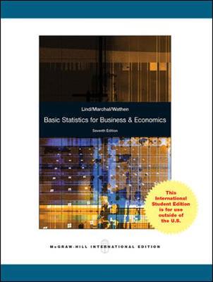 Book cover for ISE BASIC STATISTICS FOR BUSINESS AND ECONOMICS