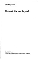 Book cover for Le Grice: Abstract Film & beyond (Clot