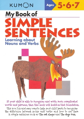 Book cover for My Book of Simple Sentences: Nouns and Verbs