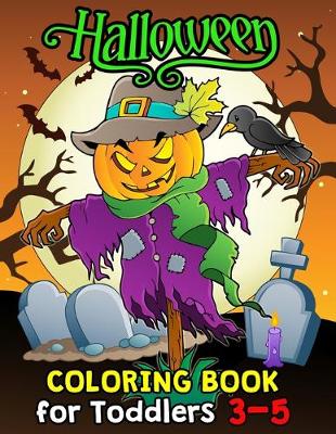 Book cover for Halloween Coloring Book for Toddlers 3-5