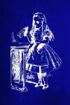 Book cover for Alice in Wonderland Chalkboard Journal - Drink Me! (Blue)