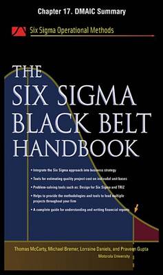 Book cover for The Six SIGMA Black Belt Handbook, Chapter 17 - Dmaic Summary