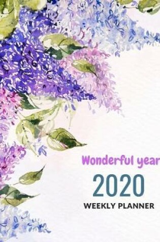 Cover of Wonderful year 2020 Weekly planner