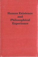 Book cover for Human Existence & Philosophica