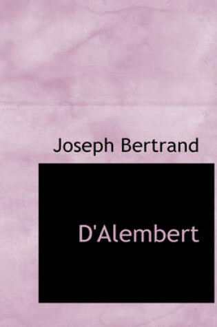 Cover of D'Alembert