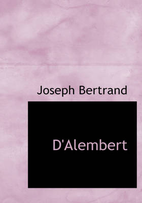 Book cover for D'Alembert