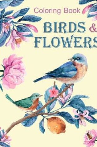 Cover of Birds & Flowers Coloring book