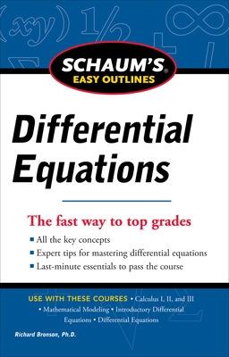 Book cover for Schaum's Easy Outline of Differential Equations, Revised Edition
