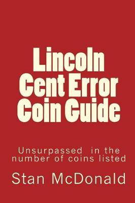 Book cover for Lincoln Cent Error Coin Guide