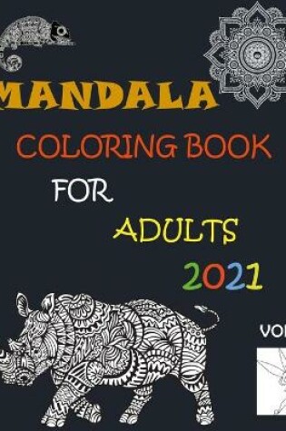Cover of Mandala coloring book for adults 2021