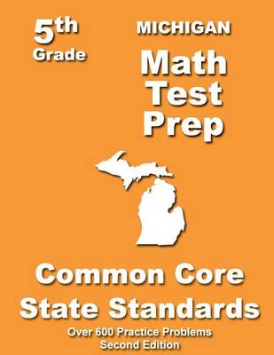 Book cover for Michigan 5th Grade Math Test Prep