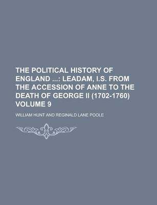 Book cover for The Political History of England Volume 9