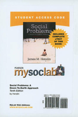 Cover of MyLab Sociology  with Pearson eText -- Standalone Access Card -- for Social Problems