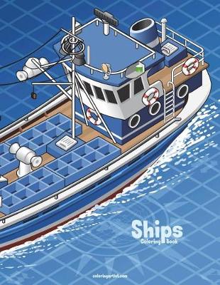 Book cover for Ships Coloring Book 1