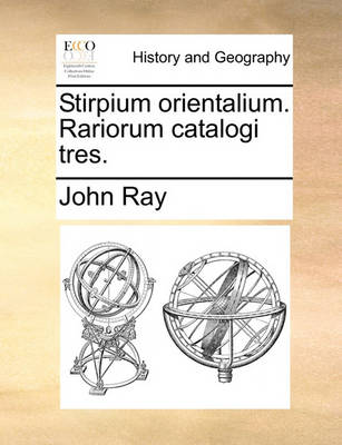 Book cover for Stirpium Orientalium. Rariorum Catalogi Tres.