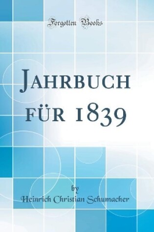 Cover of Jahrbuch für 1839 (Classic Reprint)