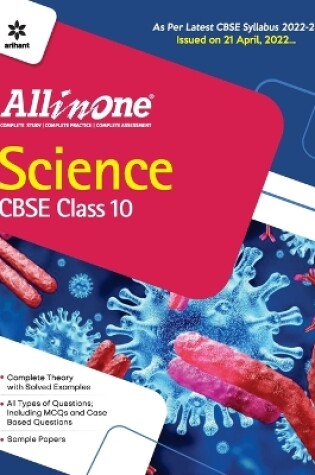 Cover of Cbse All in One Science Class 10 2022-23 Edition (as Per Latest Cbse Syllabus Issued on 21 April 2022)