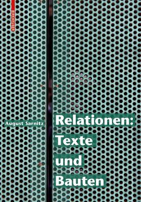 Book cover for Relationen: Texte und Bauten