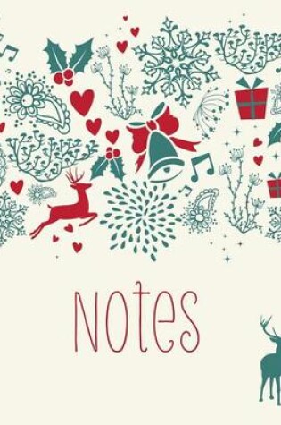 Cover of Stag Notebook, Christmas Notes, 100 Page Holiday Notebook / Journal Jotter