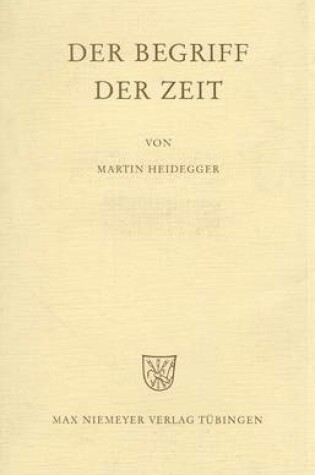 Cover of Der Begriff Der Zeit People