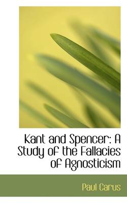 Book cover for Kant and Spencer