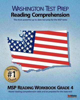 Book cover for Washington Test Prep Reading Comprehension Msp Reading Workbook Grade 4