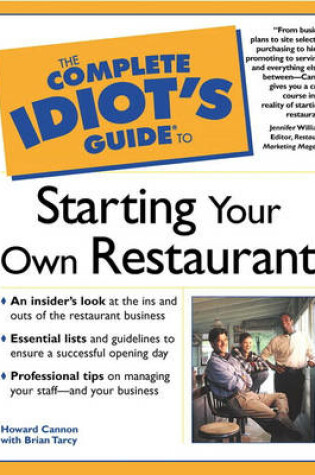 Cover of The Complete Idiot's Guide (R) to Starting Your Own Restaurant