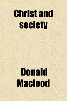 Book cover for Christ and Society