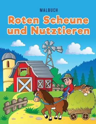 Book cover for Malbuch roten Scheune und Nutztieren