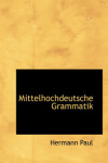 Book cover for Mittelhochdeutsche Grammatik