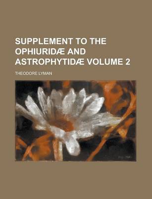 Book cover for Supplement to the Ophiuridae and Astrophytidae Volume 2