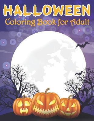 Book cover for Halloween Coloring Book for Adult