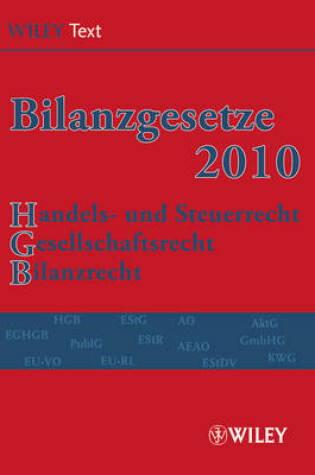 Cover of Bilanzgesetze