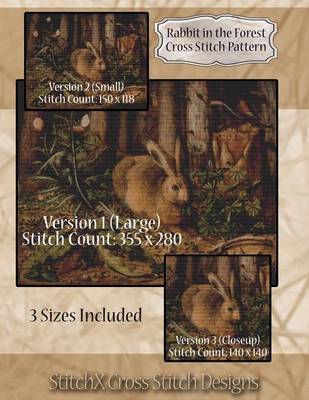 Book cover for Rabbit in the Forest Cross Stitch Pattern