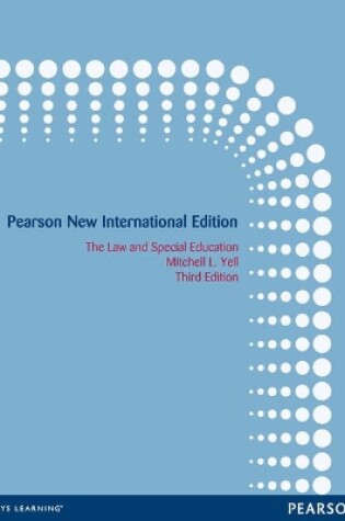 Cover of The Law and Special Education: Pearson New International Edition