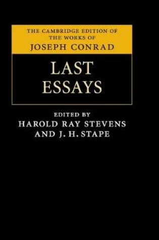 Cover of Last Essays