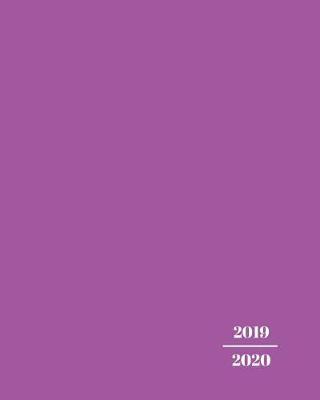Book cover for Purple Teacher Planner 2019-2020