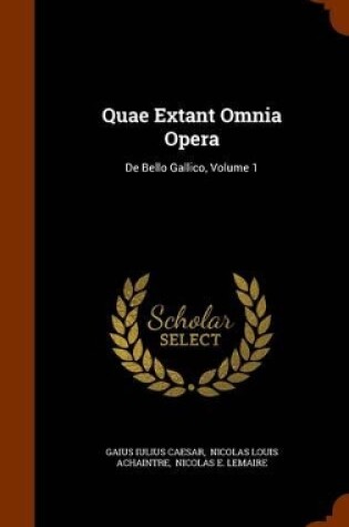 Cover of Quae Extant Omnia Opera