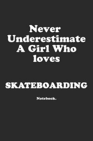 Cover of Never Underestimate A Girl Who Loves Skateboarding.