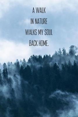 Book cover for A Walk In Nature Walks My Soul Back Home.