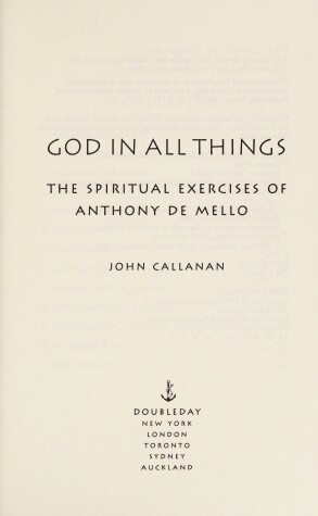 Book cover for God in All Things