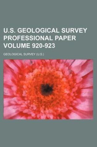 Cover of U.S. Geological Survey Professional Paper Volume 920-923