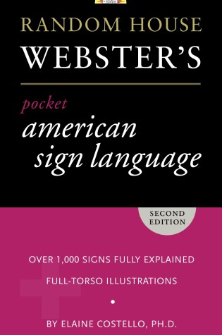 Cover of Random House Webster's Pocket American Sign Language Dictionary