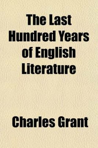 Cover of The Last Hundred Years of English Literature