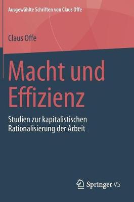 Cover of Macht Und Effizienz